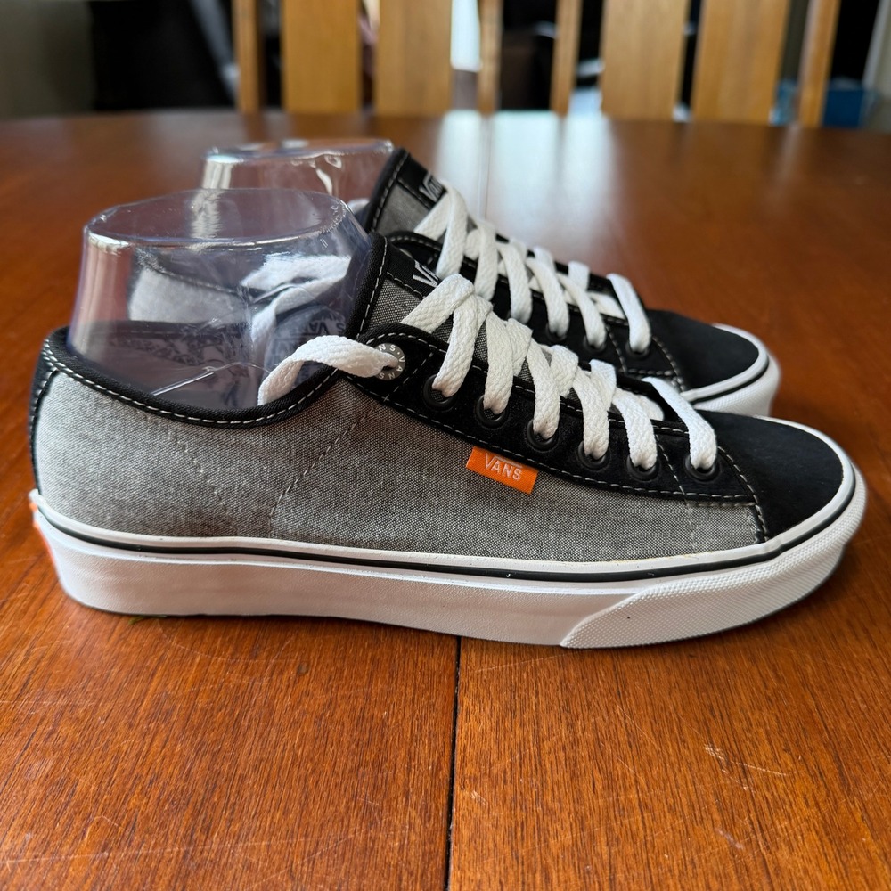 Vans Ferris Mens 8 Black Grey Textile Low Top Skate Shoes Streetwear Gorpcore